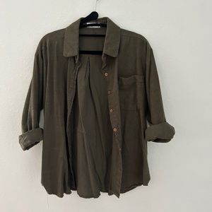 Olive button up